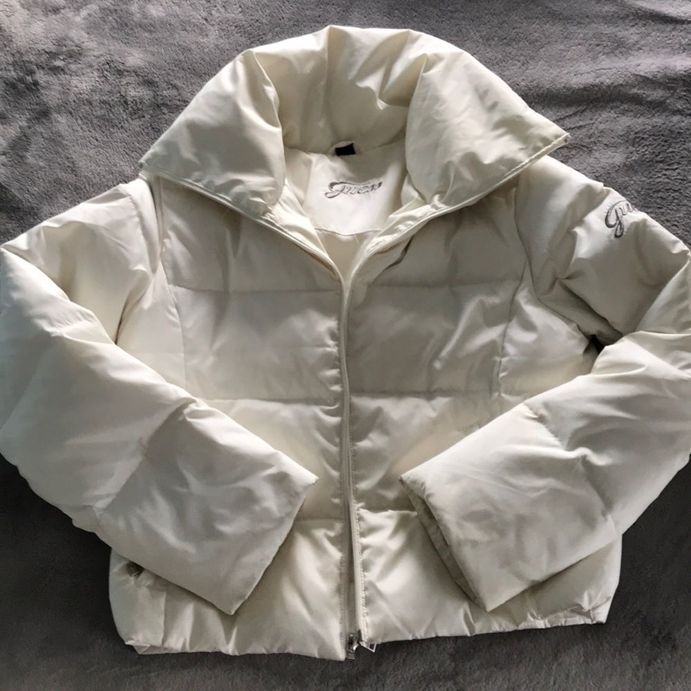 Guess brand cream puffer jacket
